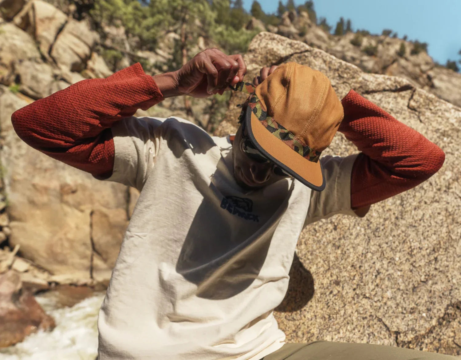Bedrock X KAVU Strapcap (Block Landscape) Secondary image